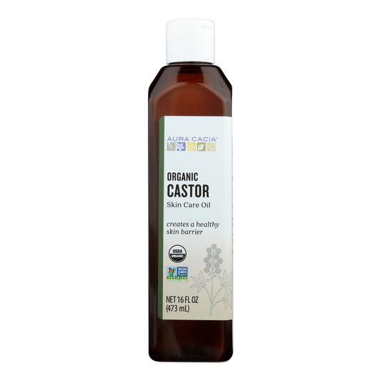 Aura Cacia Skin Care Oil - Organic Castor Oil - 16 Fl Oz